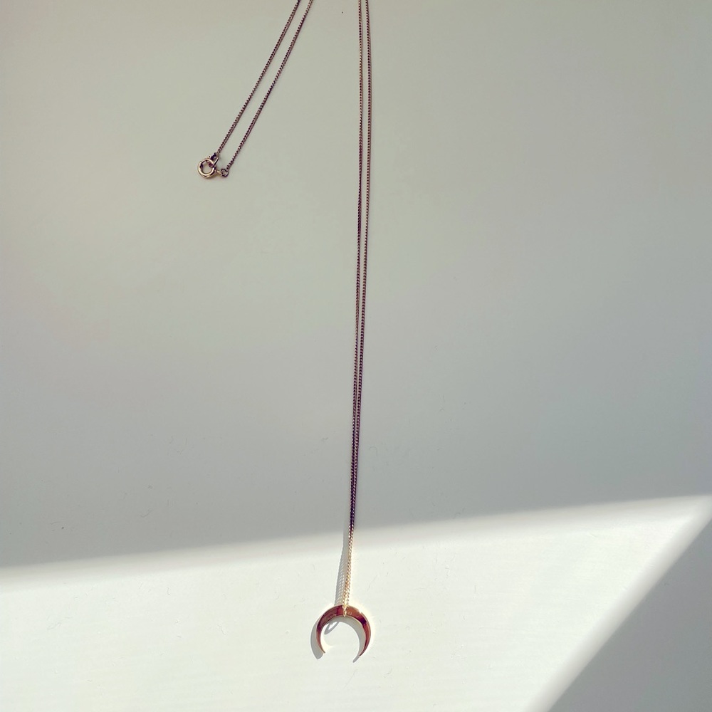 Other Stories Crescent Moon Long necklace